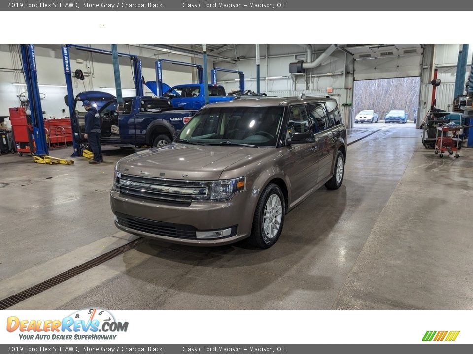 2019 Ford Flex SEL AWD Stone Gray / Charcoal Black Photo #1