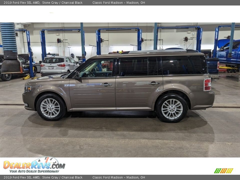 2019 Ford Flex SEL AWD Stone Gray / Charcoal Black Photo #2