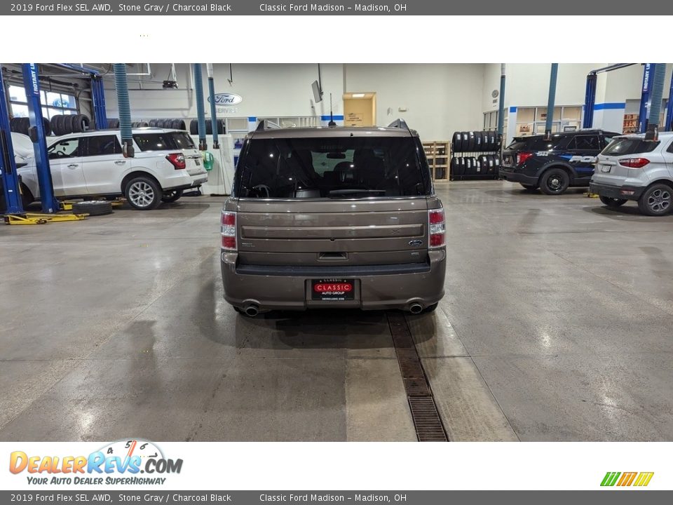 2019 Ford Flex SEL AWD Stone Gray / Charcoal Black Photo #4