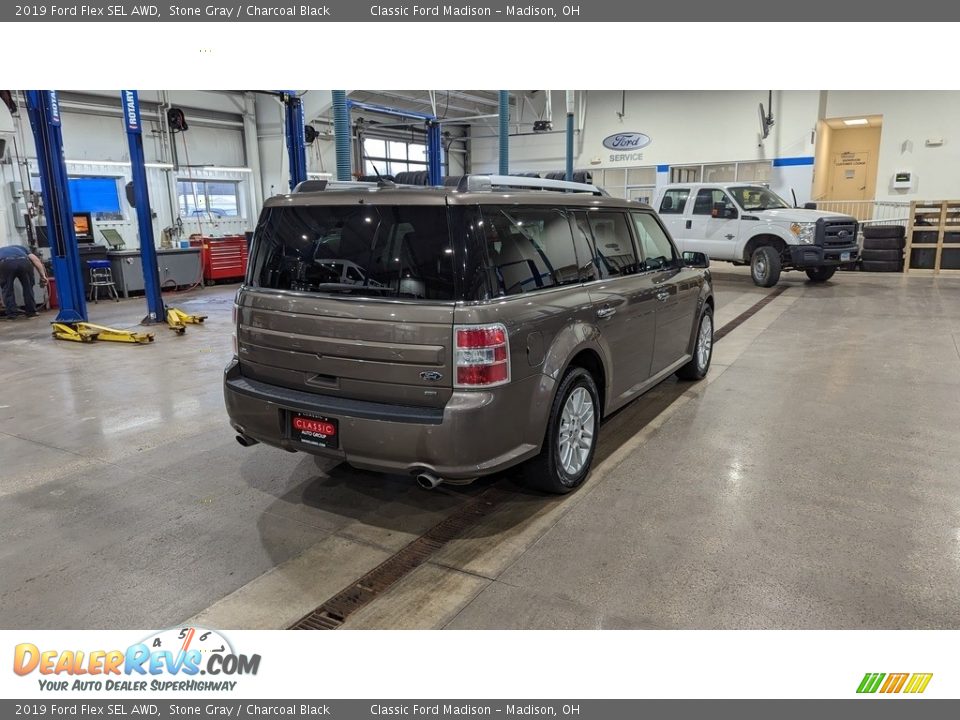 2019 Ford Flex SEL AWD Stone Gray / Charcoal Black Photo #5