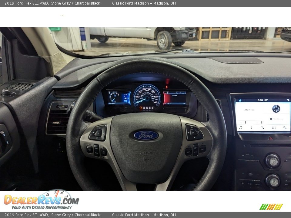 2019 Ford Flex SEL AWD Stone Gray / Charcoal Black Photo #11