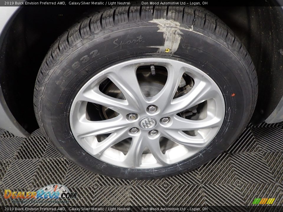 2019 Buick Envision Preferred AWD Galaxy Silver Metallic / Light Neutral Photo #31