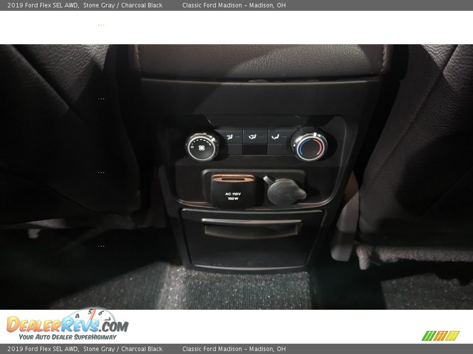 2019 Ford Flex SEL AWD Stone Gray / Charcoal Black Photo #17