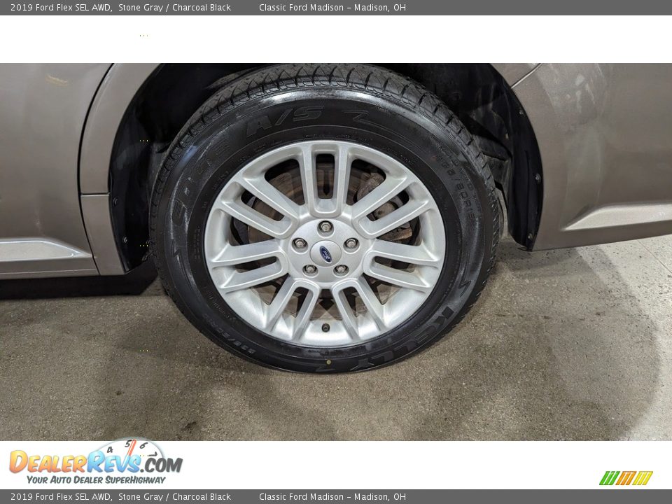 2019 Ford Flex SEL AWD Stone Gray / Charcoal Black Photo #19