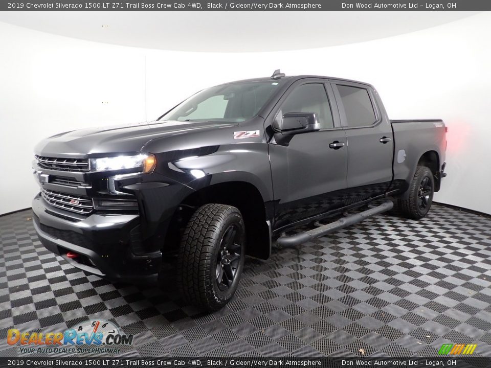2019 Chevrolet Silverado 1500 LT Z71 Trail Boss Crew Cab 4WD Black / Gideon/Very Dark Atmosphere Photo #6