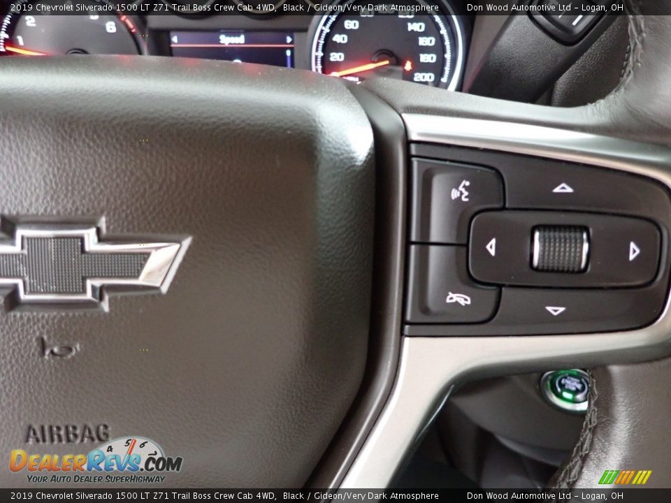 2019 Chevrolet Silverado 1500 LT Z71 Trail Boss Crew Cab 4WD Black / Gideon/Very Dark Atmosphere Photo #18