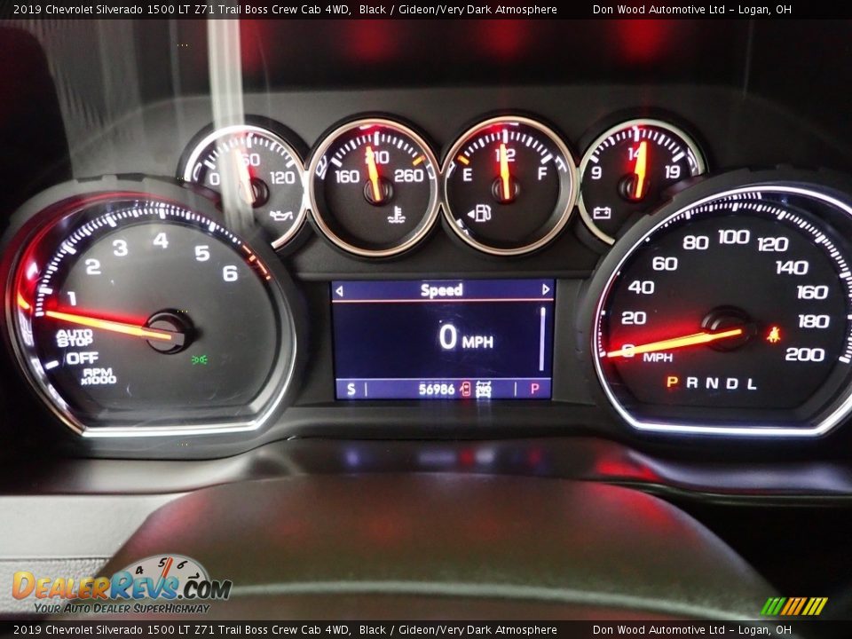 2019 Chevrolet Silverado 1500 LT Z71 Trail Boss Crew Cab 4WD Black / Gideon/Very Dark Atmosphere Photo #19