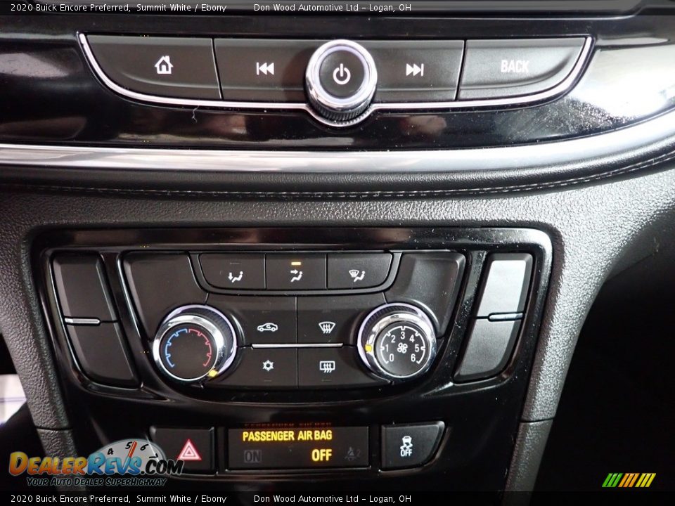 2020 Buick Encore Preferred Summit White / Ebony Photo #19