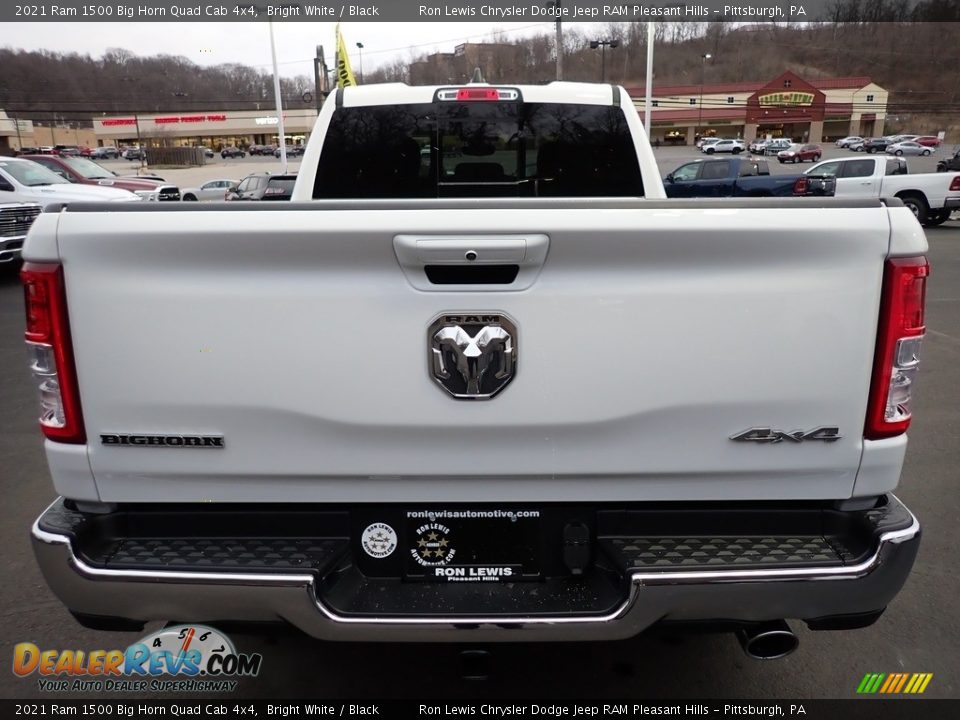 2021 Ram 1500 Big Horn Quad Cab 4x4 Bright White / Black Photo #4