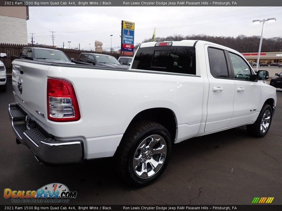 2021 Ram 1500 Big Horn Quad Cab 4x4 Bright White / Black Photo #6