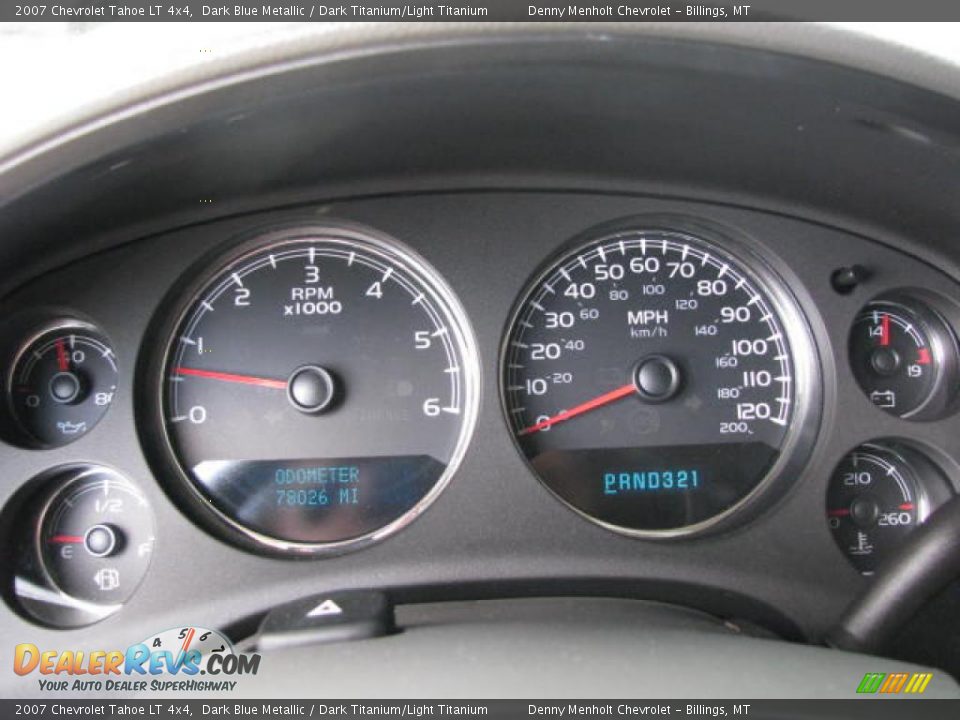 2007 Chevrolet Tahoe LT 4x4 Dark Blue Metallic / Dark Titanium/Light Titanium Photo #12