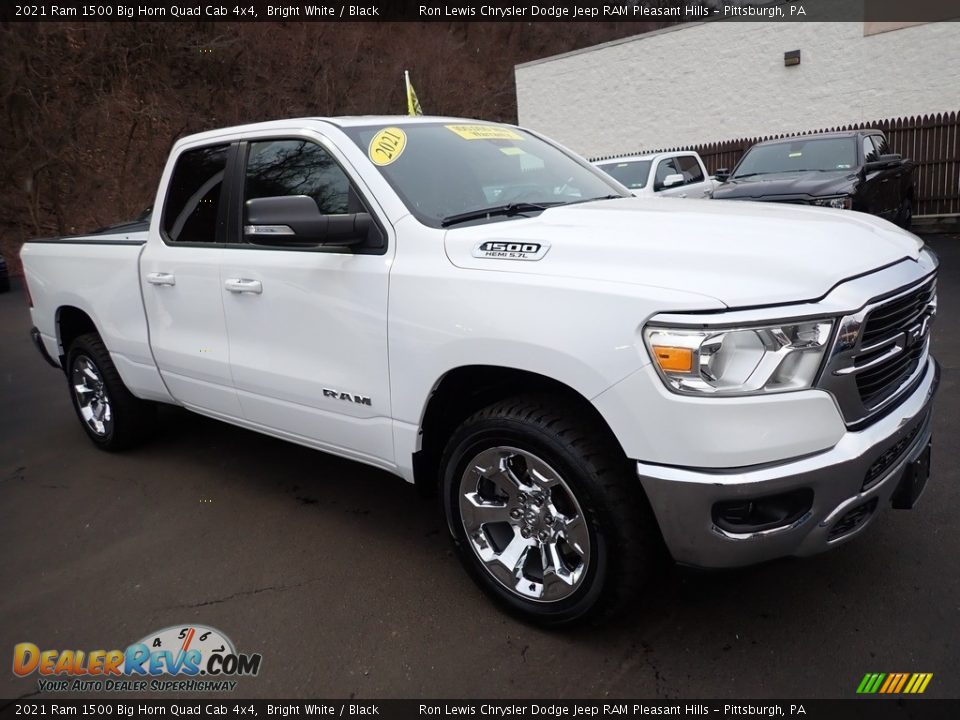 Front 3/4 View of 2021 Ram 1500 Big Horn Quad Cab 4x4 Photo #8