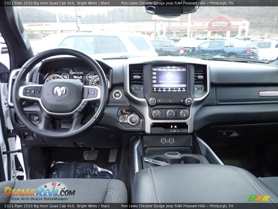 Dashboard of 2021 Ram 1500 Big Horn Quad Cab 4x4 Photo #13