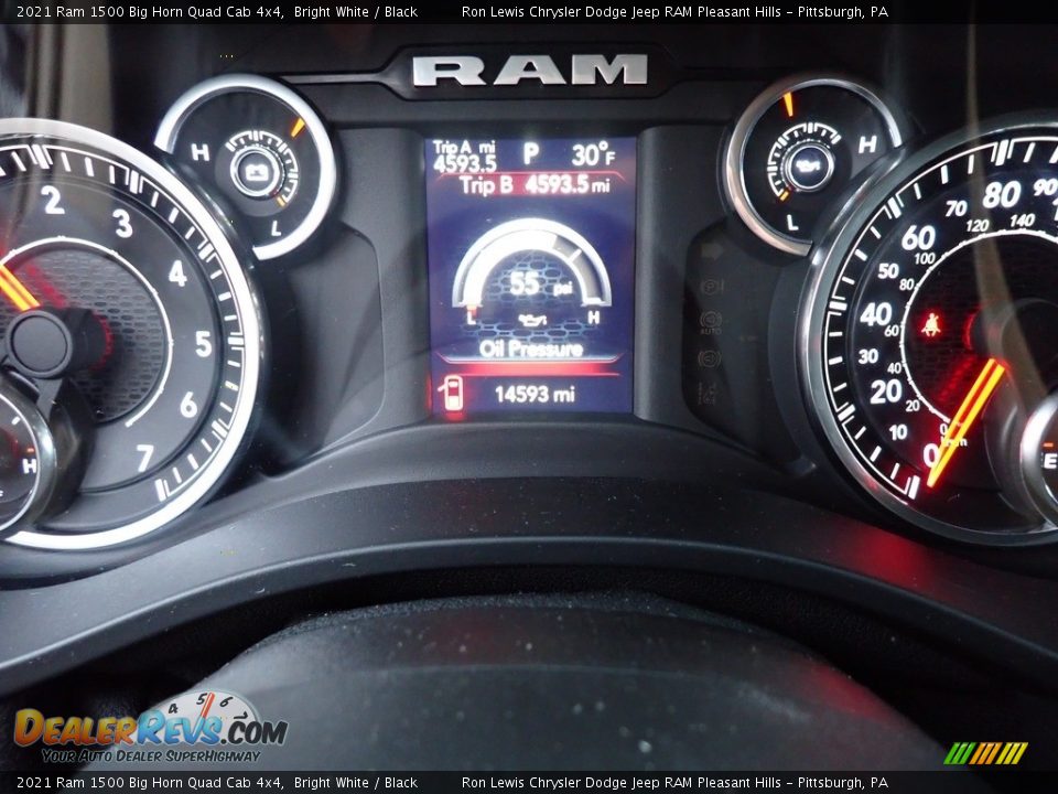2021 Ram 1500 Big Horn Quad Cab 4x4 Gauges Photo #20