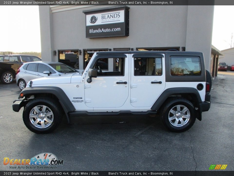 2015 Jeep Wrangler Unlimited Sport RHD 4x4 Bright White / Black Photo #1