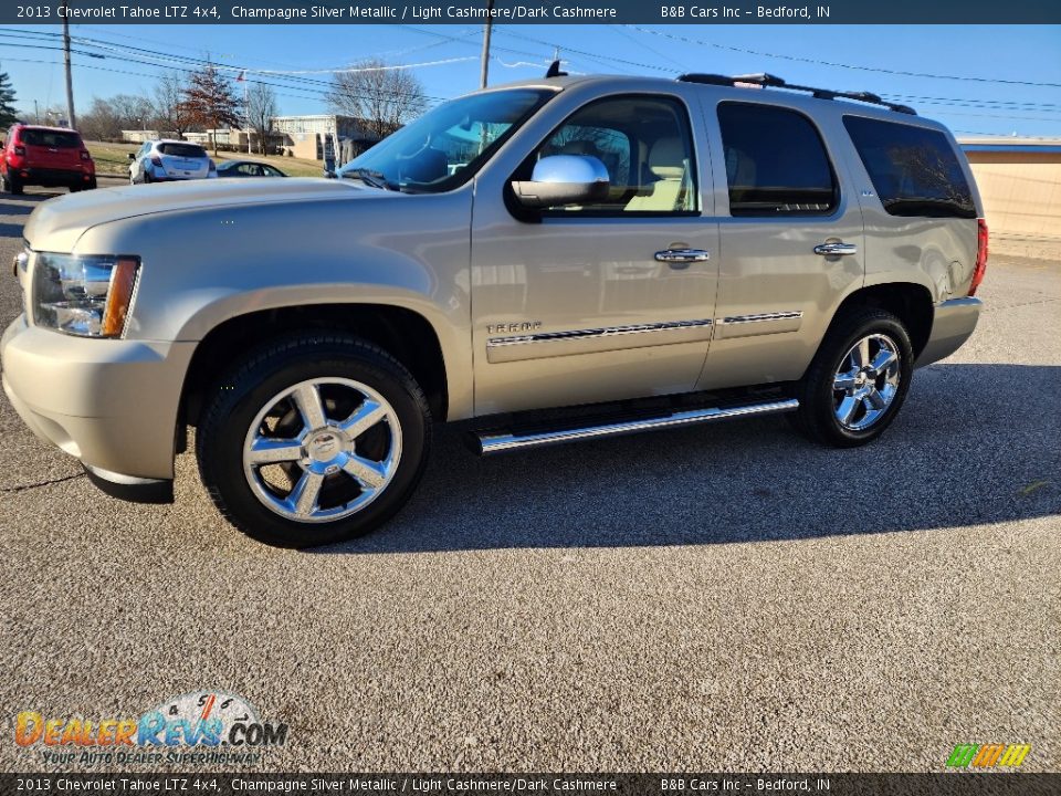 2013 Chevrolet Tahoe LTZ 4x4 Champagne Silver Metallic / Light Cashmere/Dark Cashmere Photo #1