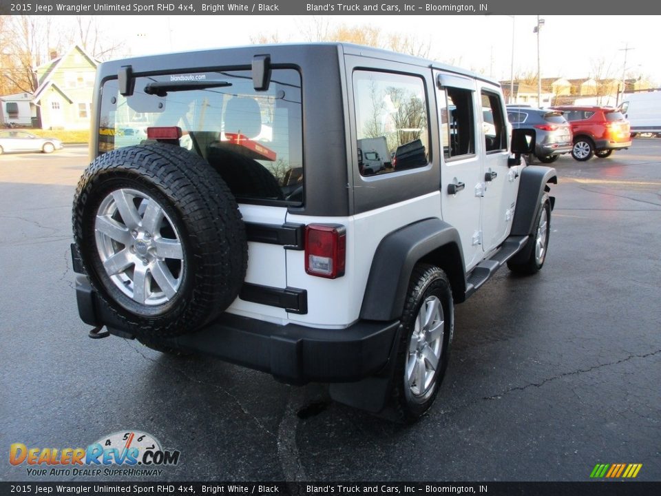 2015 Jeep Wrangler Unlimited Sport RHD 4x4 Bright White / Black Photo #4