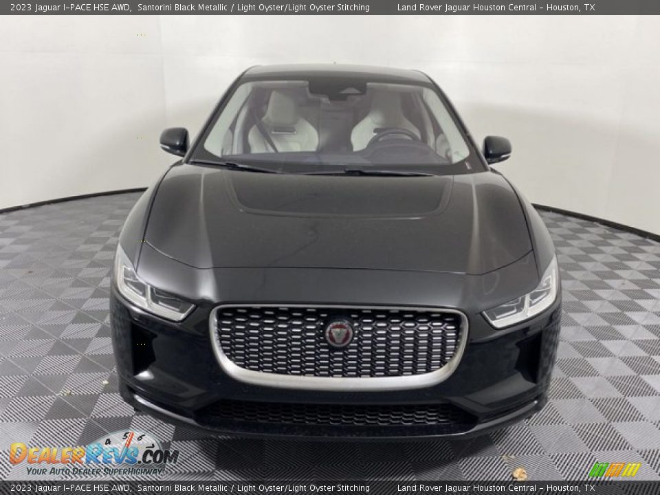 2023 Jaguar I-PACE HSE AWD Santorini Black Metallic / Light Oyster/Light Oyster Stitching Photo #8