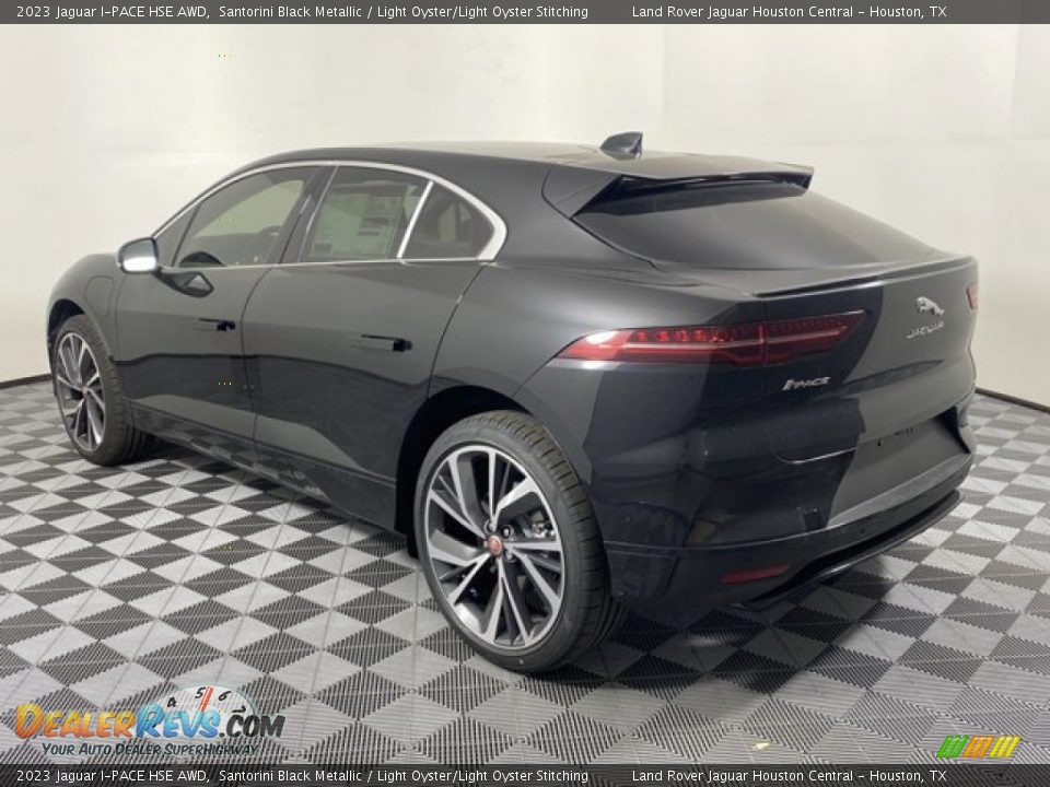 2023 Jaguar I-PACE HSE AWD Santorini Black Metallic / Light Oyster/Light Oyster Stitching Photo #10