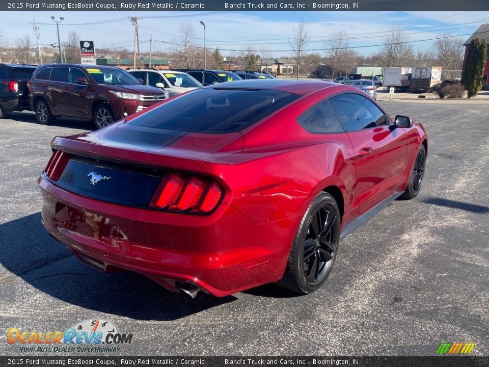 2015 Ford Mustang EcoBoost Coupe Ruby Red Metallic / Ceramic Photo #6