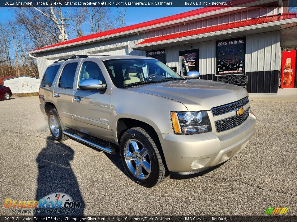 2013 Chevrolet Tahoe LTZ 4x4 Champagne Silver Metallic / Light Cashmere/Dark Cashmere Photo #26