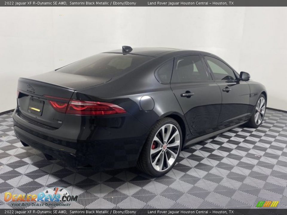 2022 Jaguar XF R-Dynamic SE AWD Santorini Black Metallic / Ebony/Ebony Photo #2