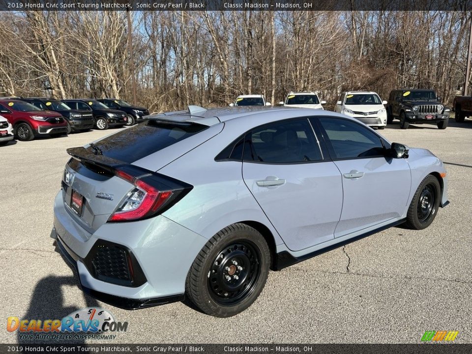 2019 Honda Civic Sport Touring Hatchback Sonic Gray Pearl / Black Photo #3