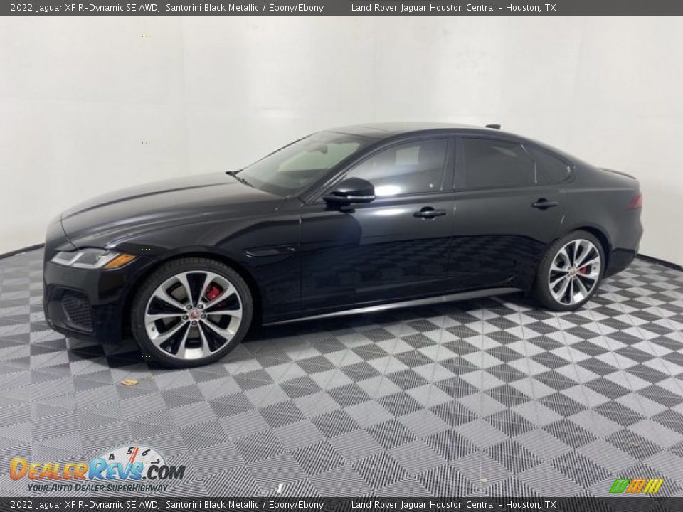 Santorini Black Metallic 2022 Jaguar XF R-Dynamic SE AWD Photo #6