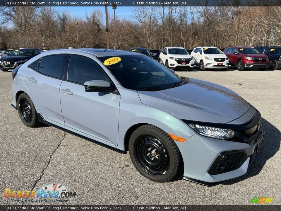 2019 Honda Civic Sport Touring Hatchback Sonic Gray Pearl / Black Photo #4