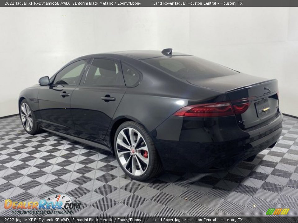 2022 Jaguar XF R-Dynamic SE AWD Santorini Black Metallic / Ebony/Ebony Photo #10