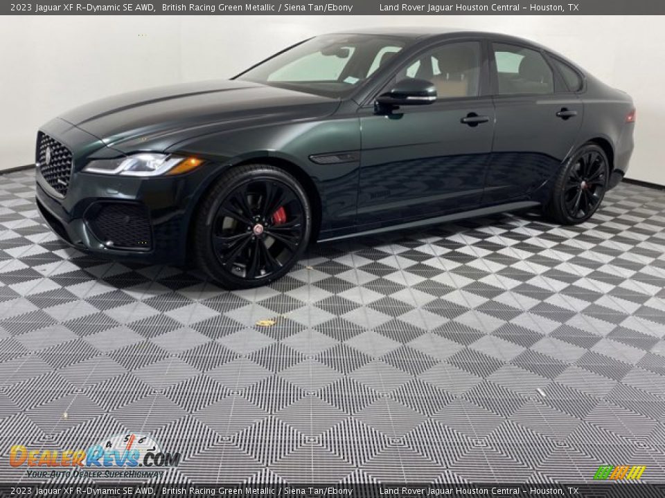 2023 Jaguar XF R-Dynamic SE AWD British Racing Green Metallic / Siena Tan/Ebony Photo #1