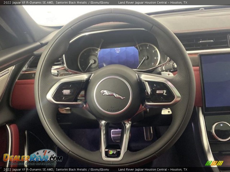 2022 Jaguar XF R-Dynamic SE AWD Steering Wheel Photo #17