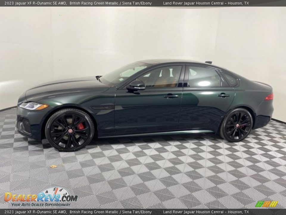 2023 Jaguar XF R-Dynamic SE AWD British Racing Green Metallic / Siena Tan/Ebony Photo #6