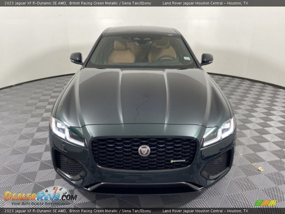 2023 Jaguar XF R-Dynamic SE AWD British Racing Green Metallic / Siena Tan/Ebony Photo #8