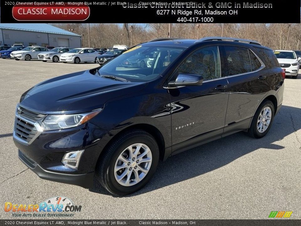 2020 Chevrolet Equinox LT AWD Midnight Blue Metallic / Jet Black Photo #1