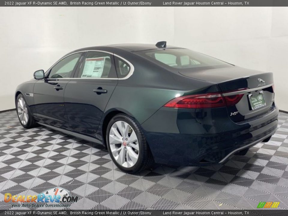 2022 Jaguar XF R-Dynamic SE AWD British Racing Green Metallic / Lt Oyster/Ebony Photo #10