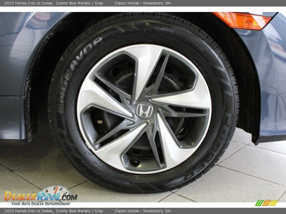 2020 Honda Civic LX Sedan Cosmic Blue Metallic / Gray Photo #5