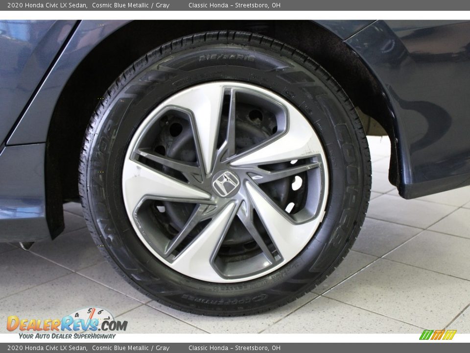2020 Honda Civic LX Sedan Cosmic Blue Metallic / Gray Photo #11