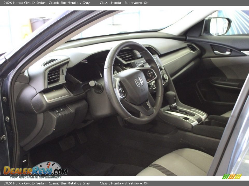 2020 Honda Civic LX Sedan Cosmic Blue Metallic / Gray Photo #15