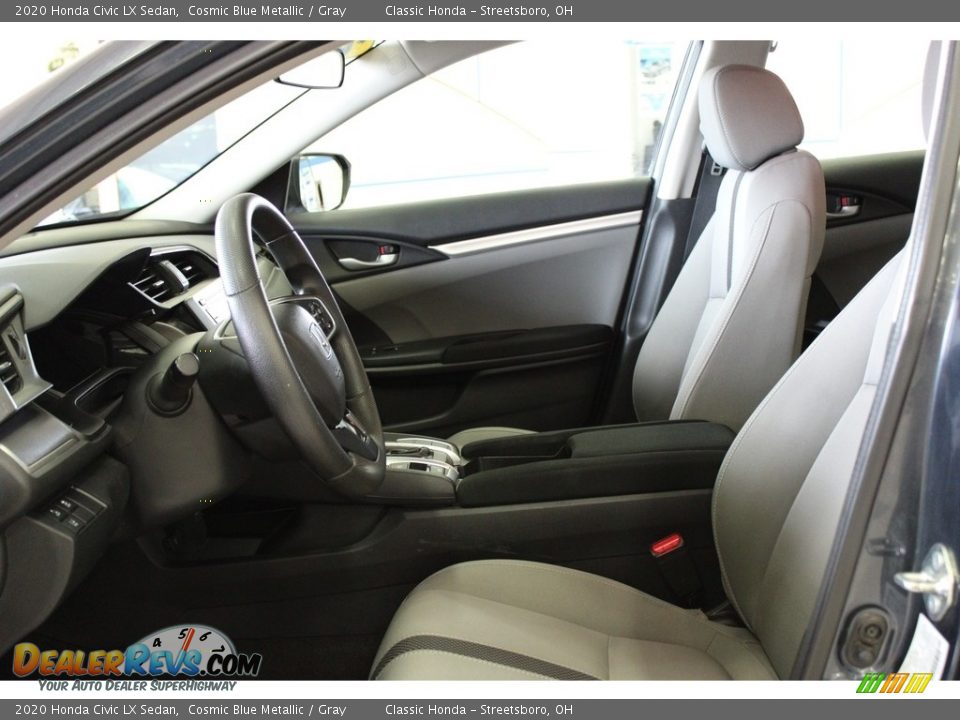 2020 Honda Civic LX Sedan Cosmic Blue Metallic / Gray Photo #16