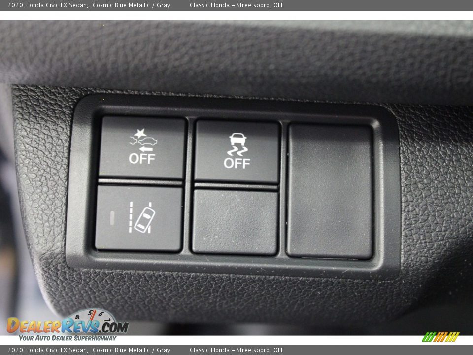 2020 Honda Civic LX Sedan Cosmic Blue Metallic / Gray Photo #17