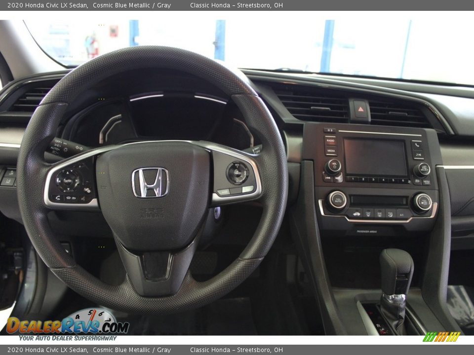 2020 Honda Civic LX Sedan Cosmic Blue Metallic / Gray Photo #18