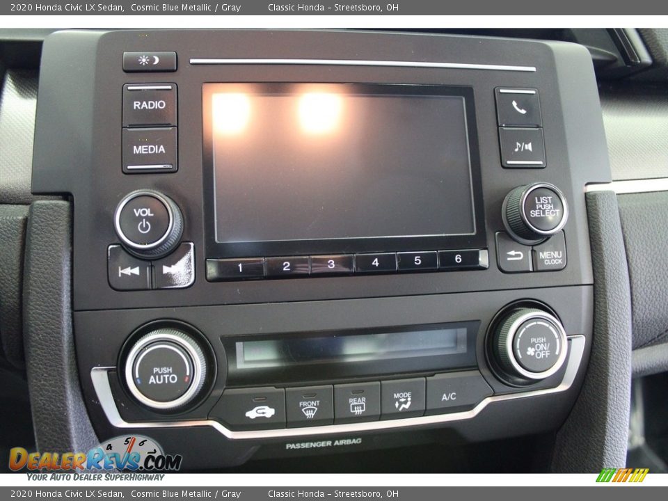 2020 Honda Civic LX Sedan Cosmic Blue Metallic / Gray Photo #22