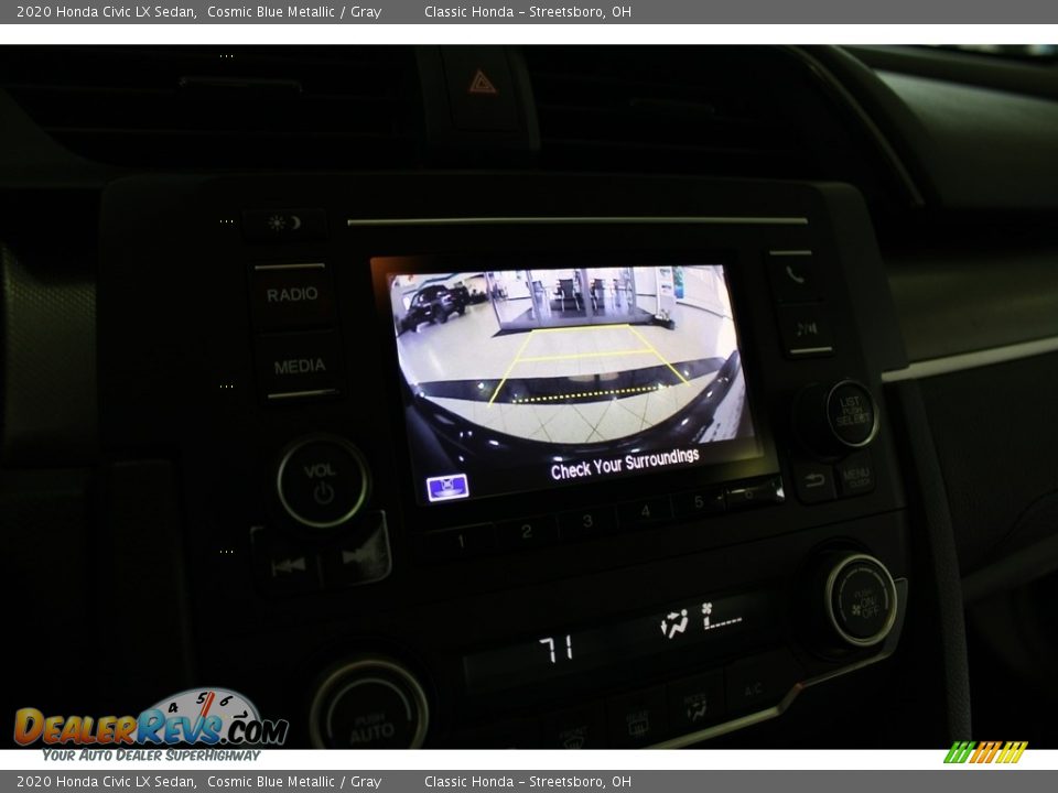 2020 Honda Civic LX Sedan Cosmic Blue Metallic / Gray Photo #24