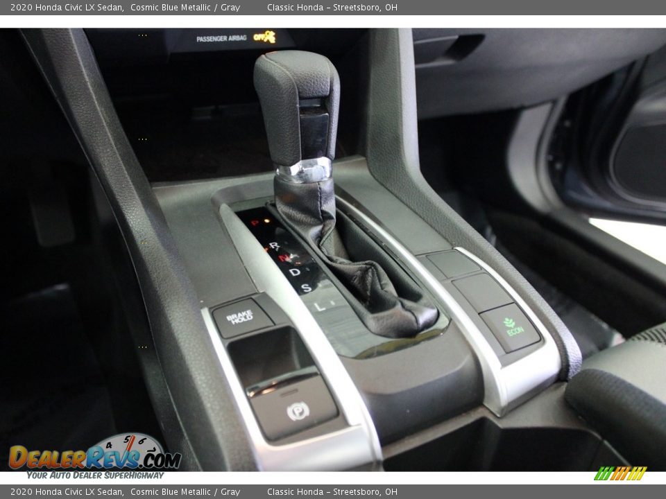 2020 Honda Civic LX Sedan Cosmic Blue Metallic / Gray Photo #25