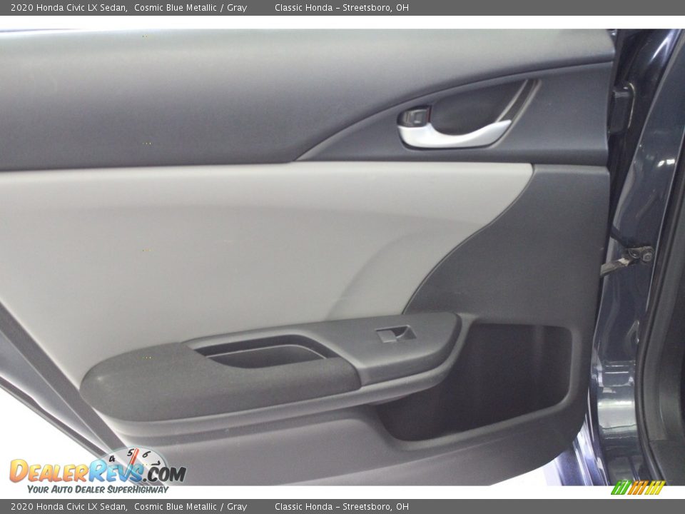 2020 Honda Civic LX Sedan Cosmic Blue Metallic / Gray Photo #26