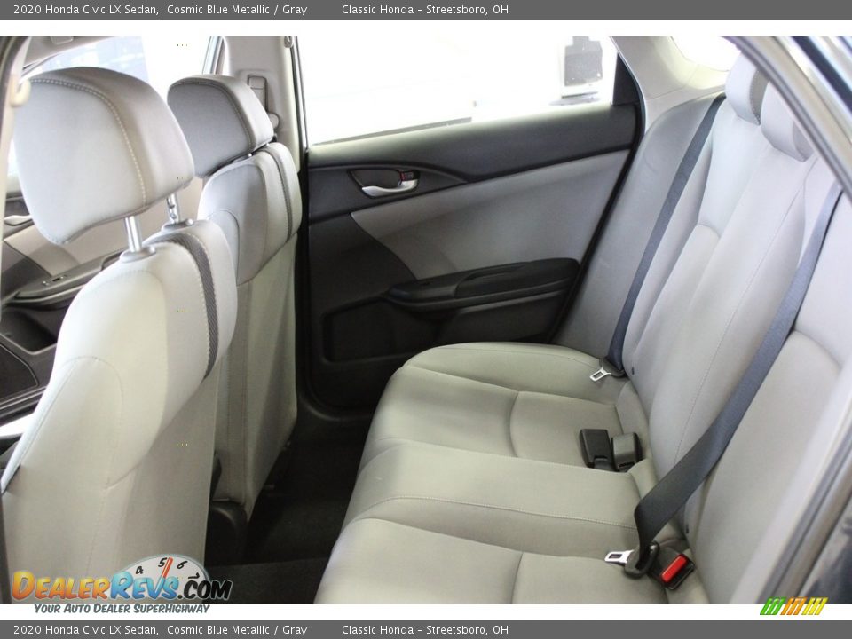 2020 Honda Civic LX Sedan Cosmic Blue Metallic / Gray Photo #28