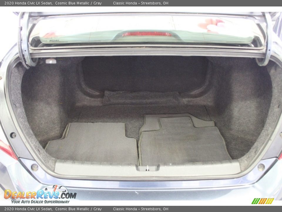 2020 Honda Civic LX Sedan Cosmic Blue Metallic / Gray Photo #29