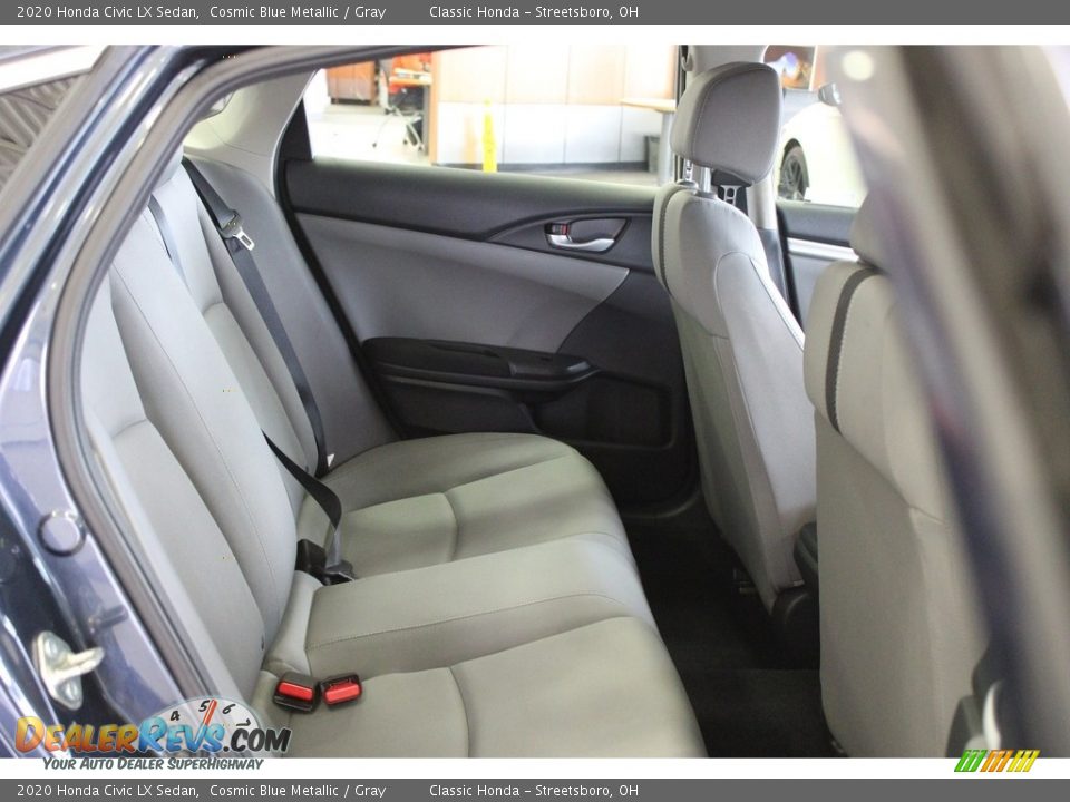 2020 Honda Civic LX Sedan Cosmic Blue Metallic / Gray Photo #31