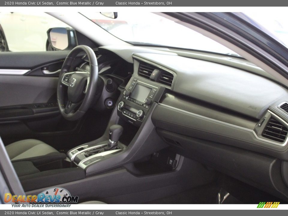 2020 Honda Civic LX Sedan Cosmic Blue Metallic / Gray Photo #33